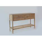 Console w/Rattan Inlay Console w/Rattan Inlay